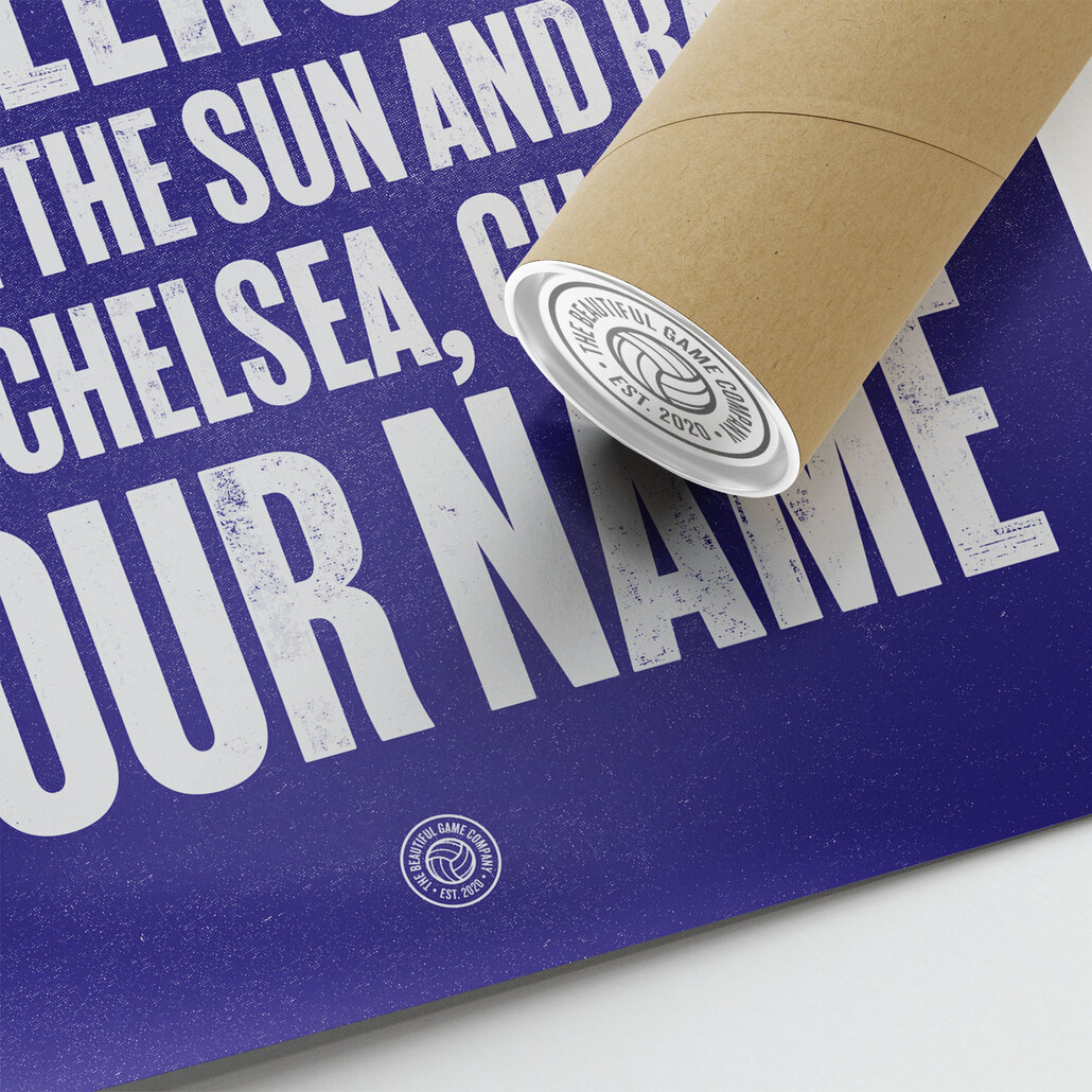 Chelsea Blue is the Colour Football Song Print