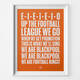 Blackpool EIEIEIO Football Song Print