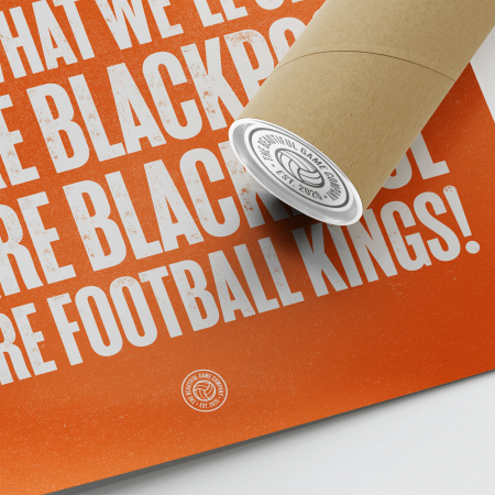 Blackpool EIEIEIO Football Song Print