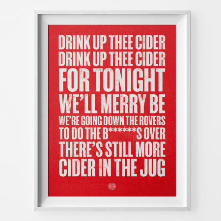 Bristol City Cider Football Song Print