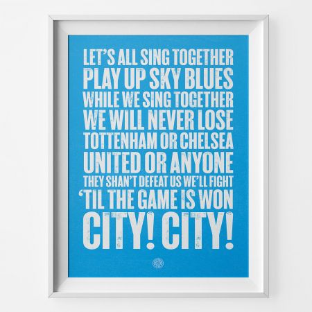 Coventry City Lets All Sing Football Song Print