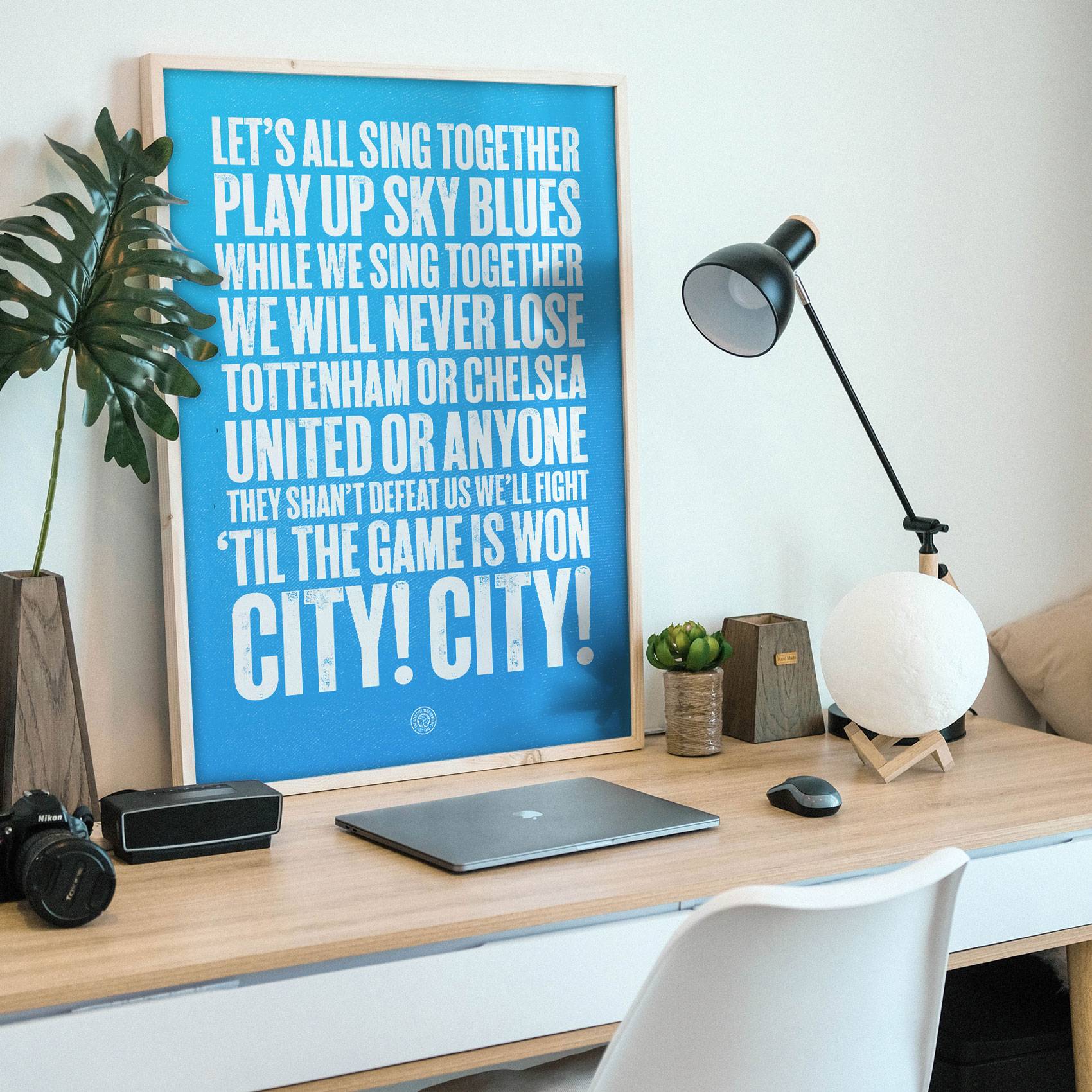 Coventry City Lets All Sing Football Song Print