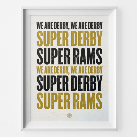 Derby Super Rams Football Song Print