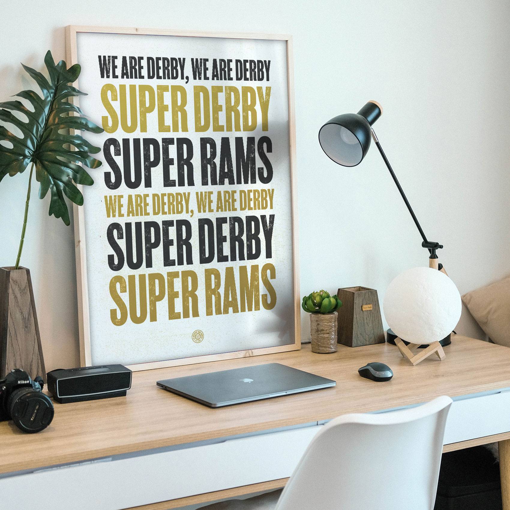 Derby Super Rams Football Song Print