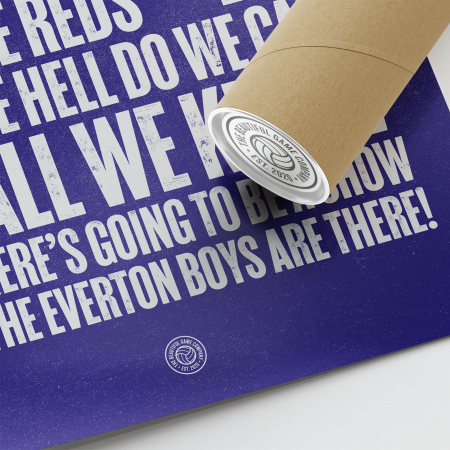 Everton Grand Old Team Football Song Print