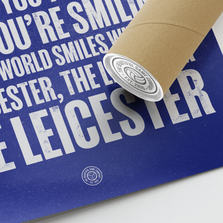 Leicester Smiling Football Song Print