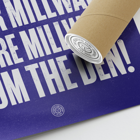 Millwall No One Likes Us Football Song Print