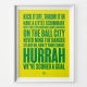 Norwich City Kick Off Football Song Print