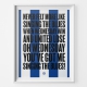 Sheffield Wednesday Singing The Blues Football Song Print