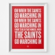 Southampton Marching Football Song Print