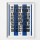 West Bromwich Albion The Lord is our Shepherd Football Song Print