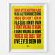 Watford Hoist the Flag Football Song Print