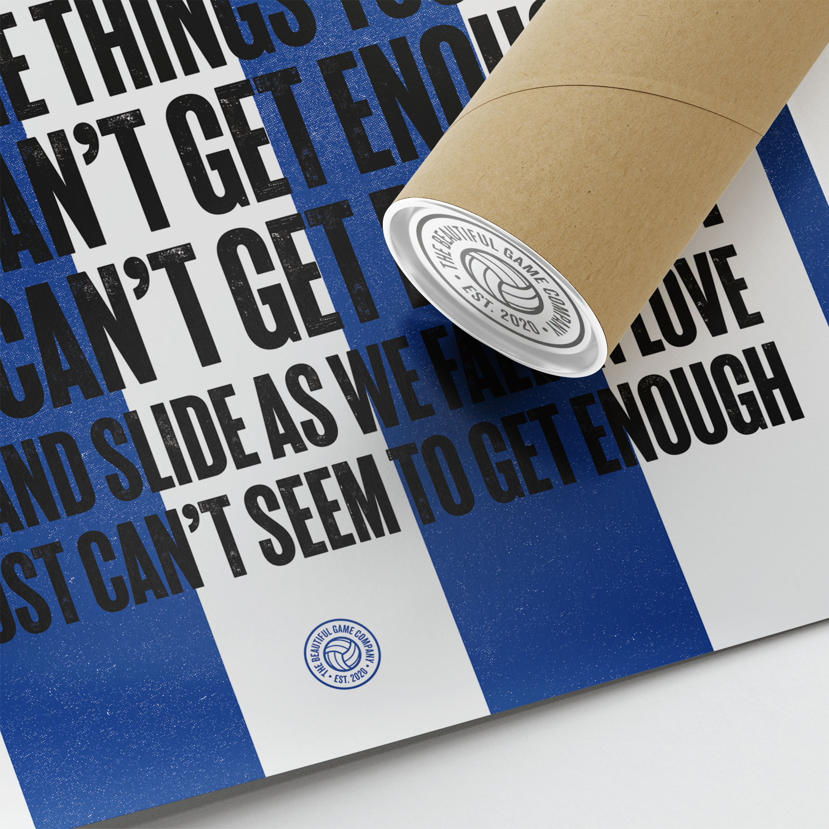 Wigan Just Cant Get Enough Football Song Print