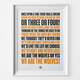 Wolverhampton Wanderers Those Were The Days Football Song Print