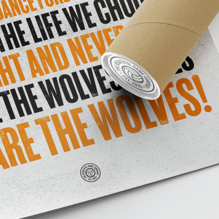 Wolverhampton Wanderers Those Were The Days Football Song Print