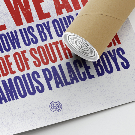 Crystal Palace Young Boy Football Song Print