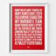 Charlton Valley Floyd Road Football Song Print