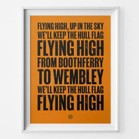 Hull City Flying High Football Song Print