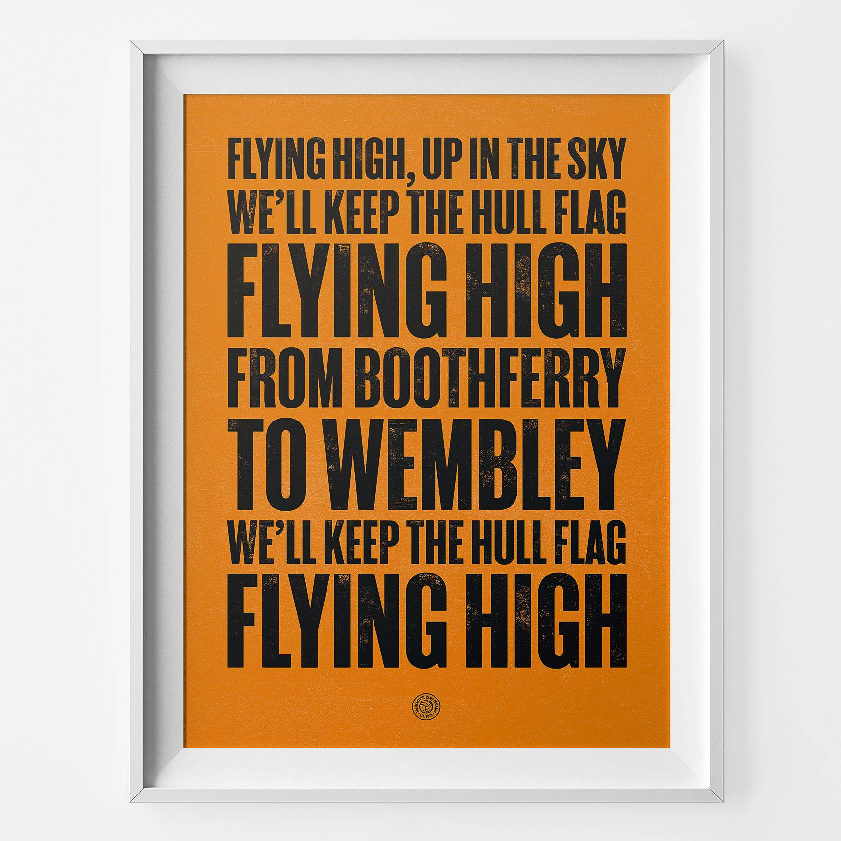 Hull City Flying High Football Song Print