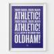 Oldham Athletic Zigger Zagger Football Song Print