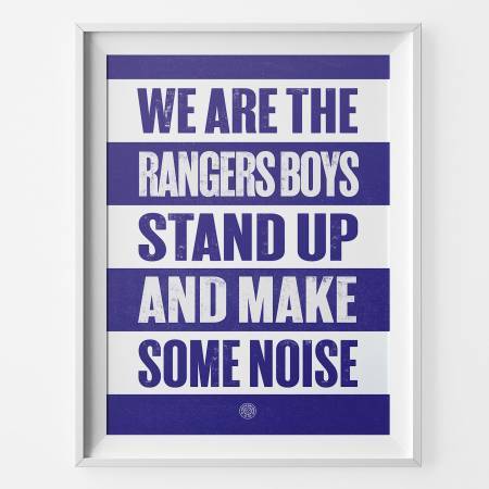 Queens Park Rangers Stand Up Football Song Print