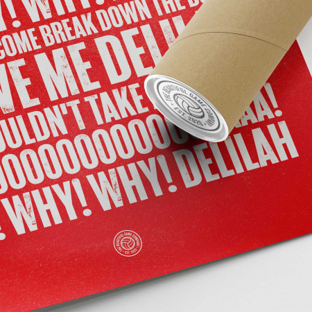 Stoke Delilah Football Song Print