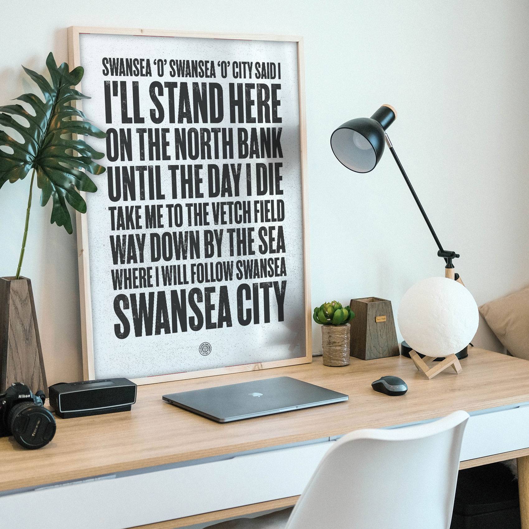 Swansea Oh Swansea Football Song Print