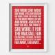 Walsall Ribbon Football Song Print