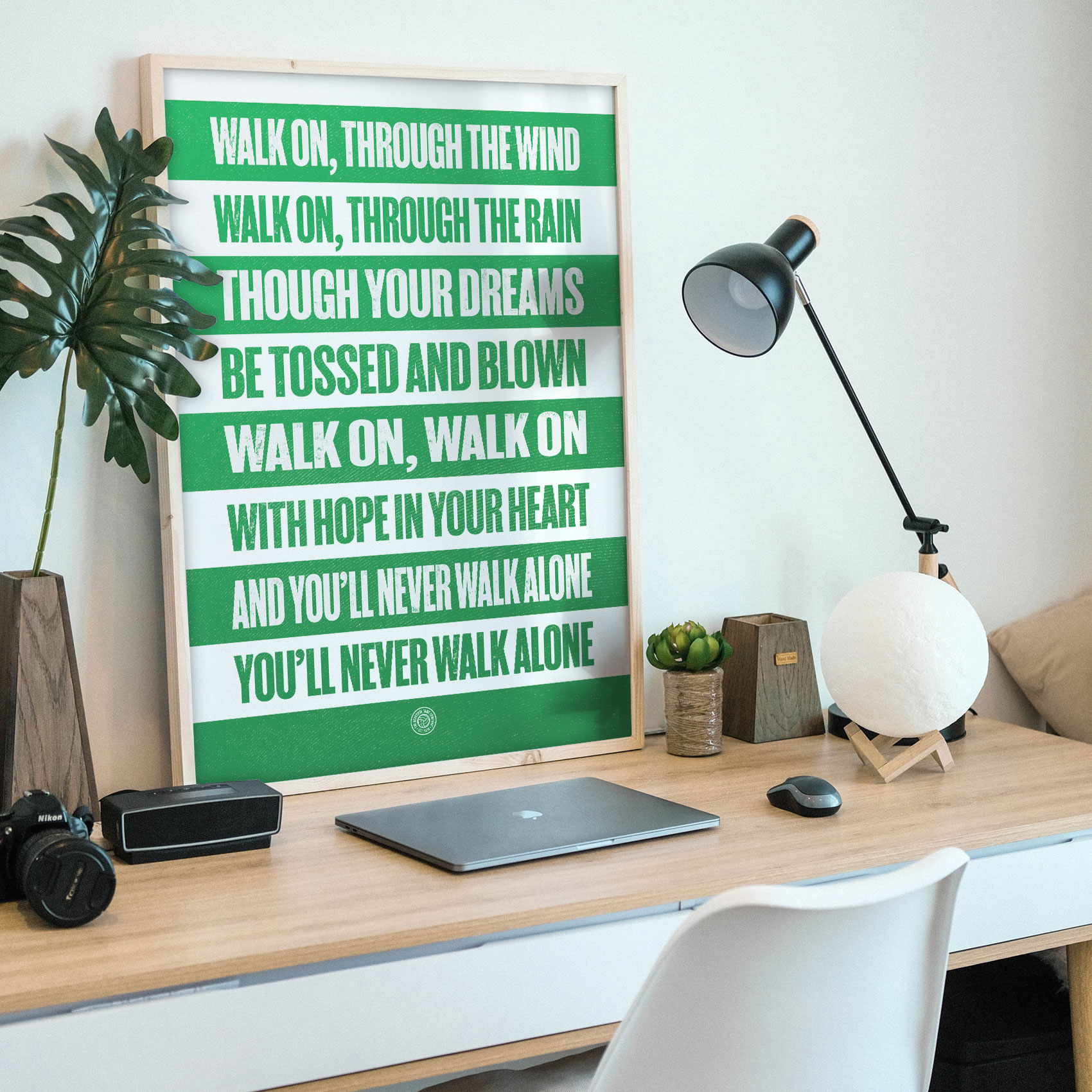 Celtic Never Walk Alone Football Song Print