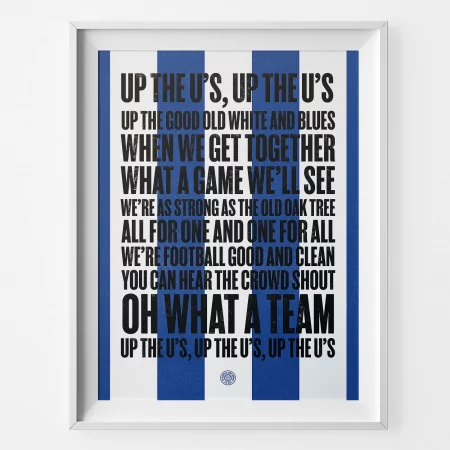 Colchester Up the U's Football Song Print