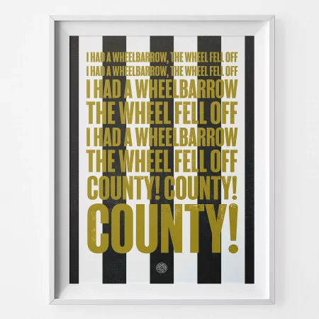 Notts County Wheelbarrow Song Print