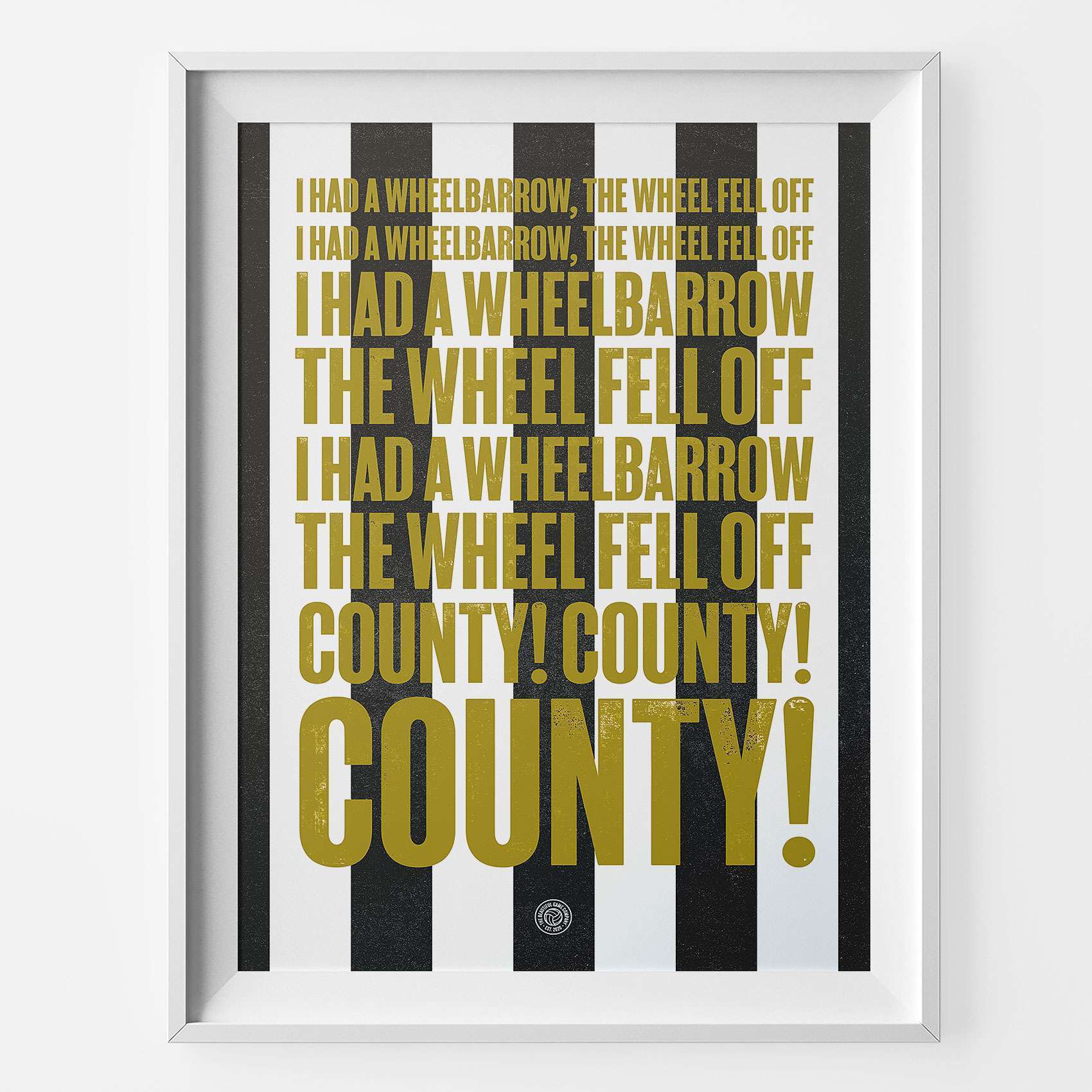 Notts County Wheelbarrow Song Print