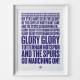 Tottenham Hotspur Glory Glory Football Song Print