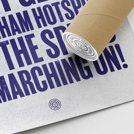 Tottenham Hotspur Glory Glory Football Song Print