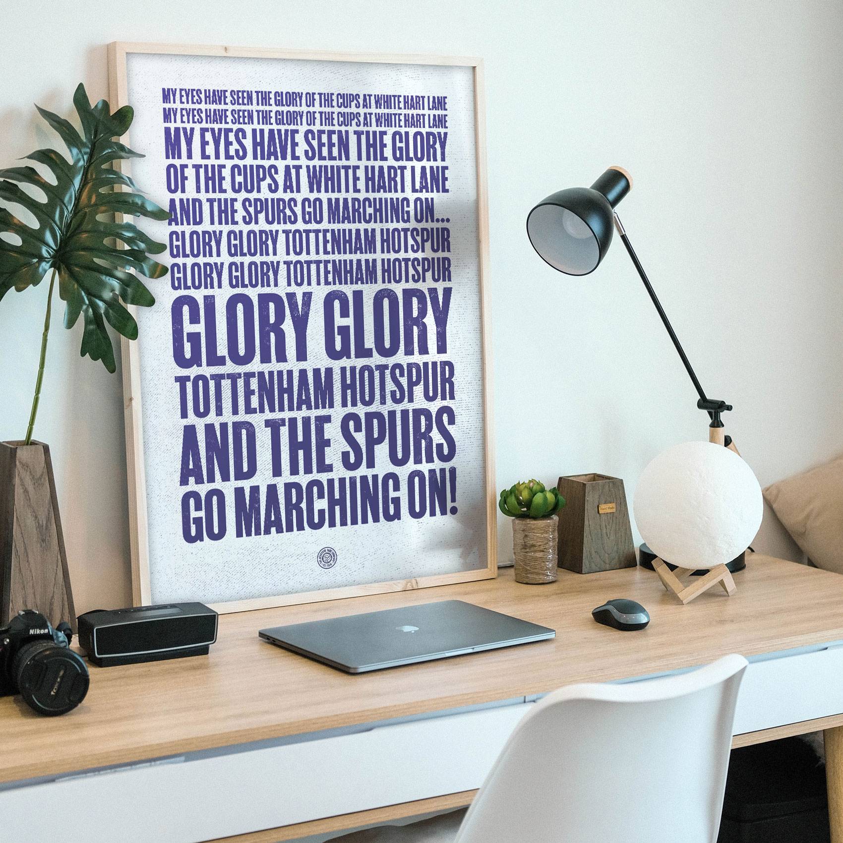 Tottenham Hotspur Glory Glory Football Song Print