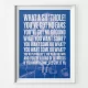 Wealdstone You Want Some Football Quote Print