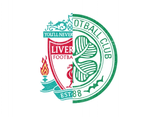 Liverpool/Celtic Badges