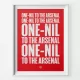 Arsenal Football Song Print