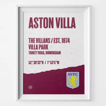 Aston Villa Football Stadium Print