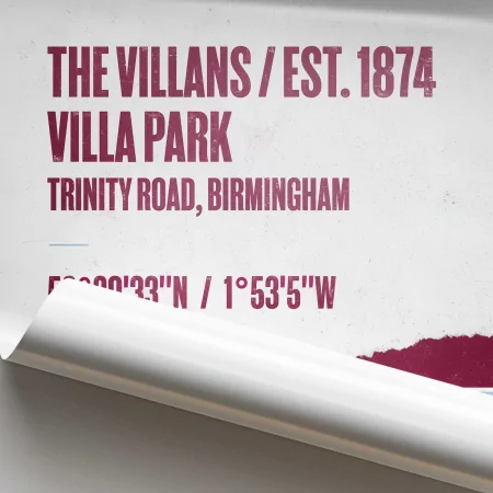 Aston Villa Football Stadium Print