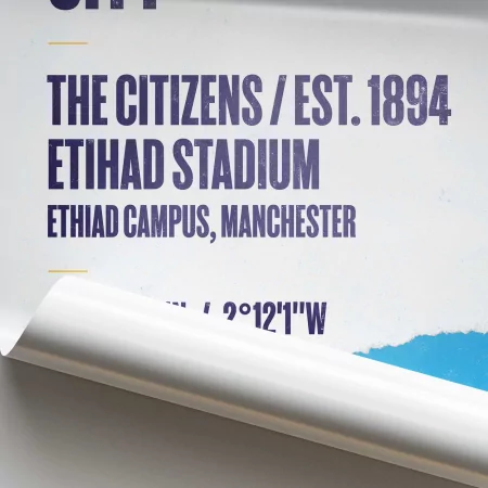 Manchester City Football Stadium Print