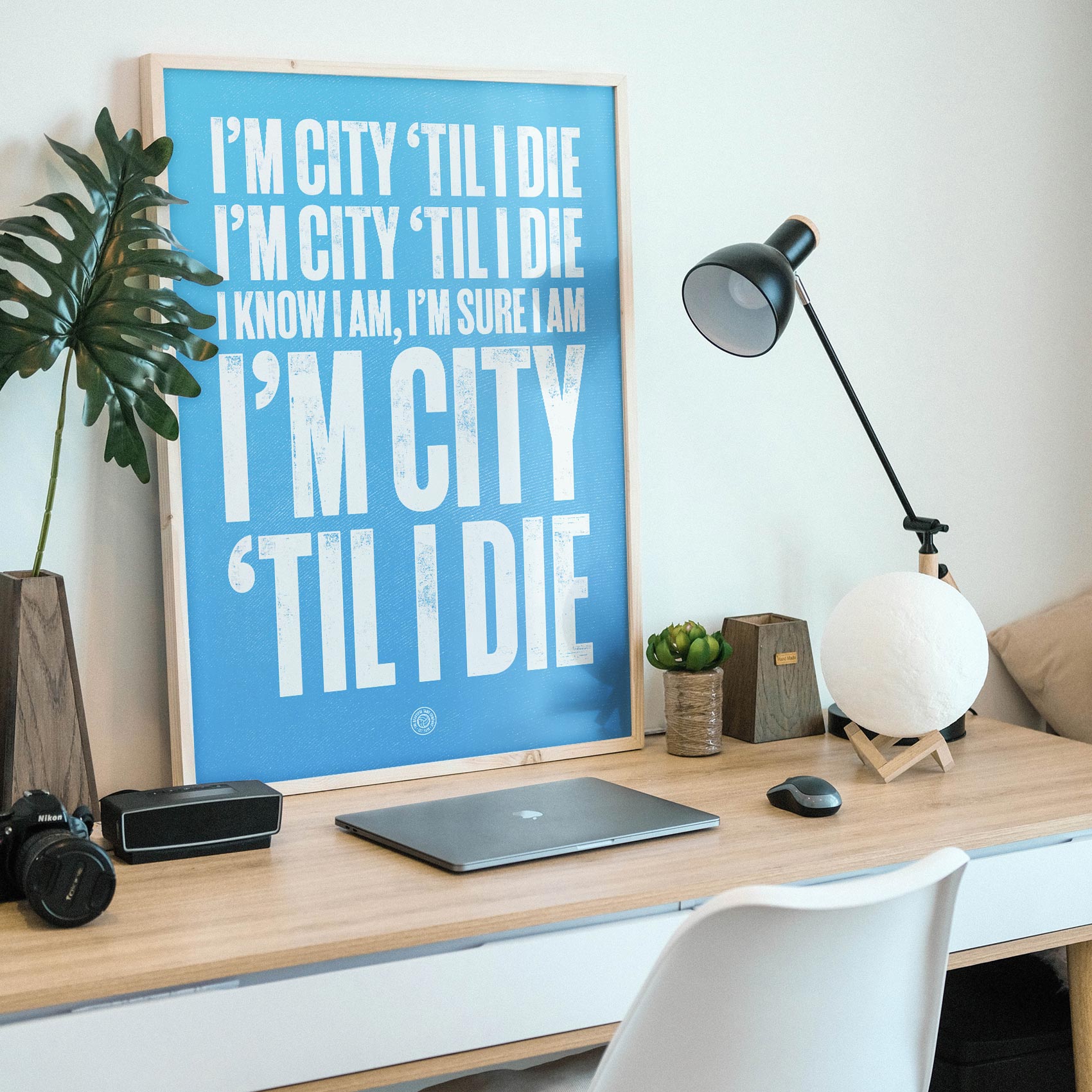 Manchester City Football Song Print