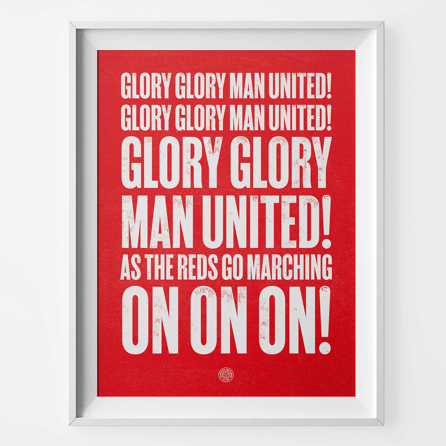 Manchester United Football Song Print