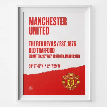 Manchester United Football Stadium Print