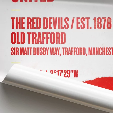 Manchester United Football Stadium Print