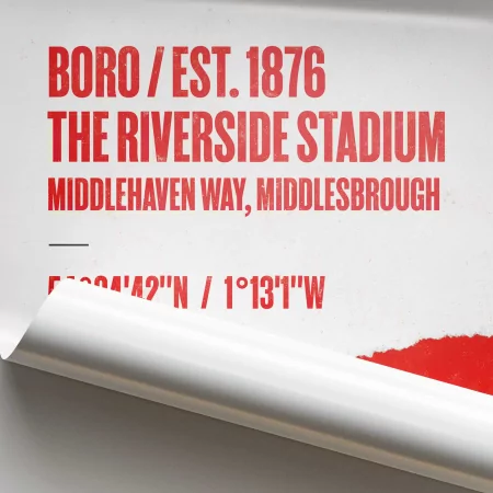 Middlesbrough Football Song Print